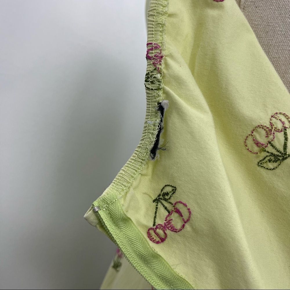 Vintage Embroidered Halter Cherry Dress - Picture 7 of 12